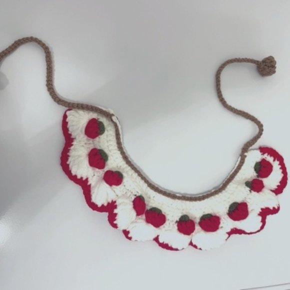 Crochet Handmade Pet Collar for Cats or Dogs - Picture 6 of 11